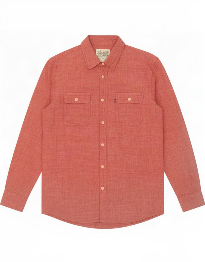 Jack Wills Chemise Homme Rouge Moyen Coton