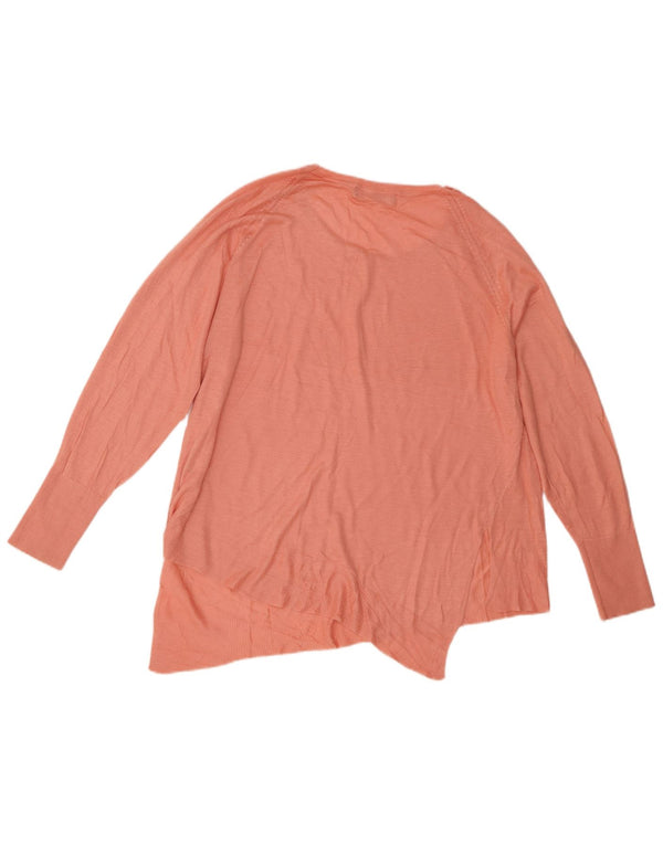 Zara Pull asymétrique surdimensionné à col bateau pour femme UK 10 Petit Rose