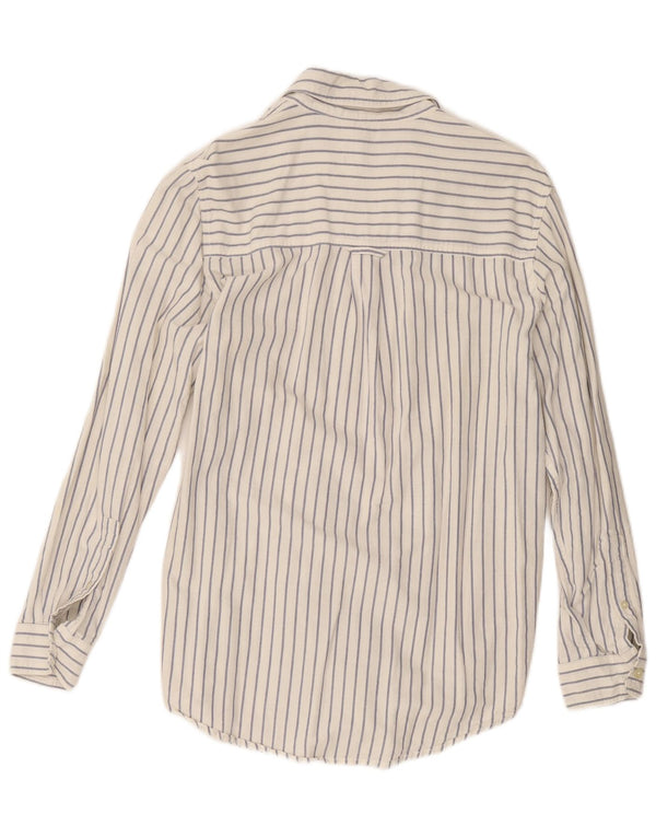 Chaps Chemise Homme Small Blanc Rayé Coton