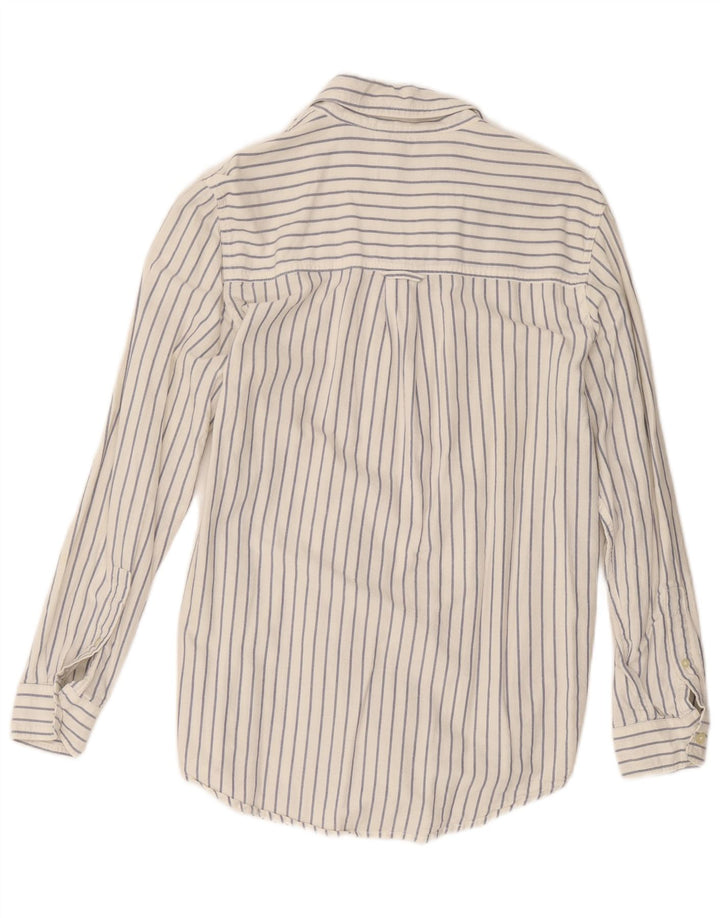 Chaps Chemise Homme Small Blanc Rayé Coton