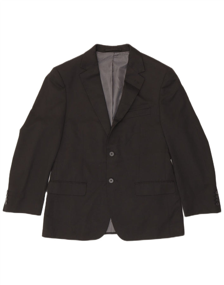 Marks & Spencer Veste blazer courte à 2 boutons pour homme UK 40 Noir moyen