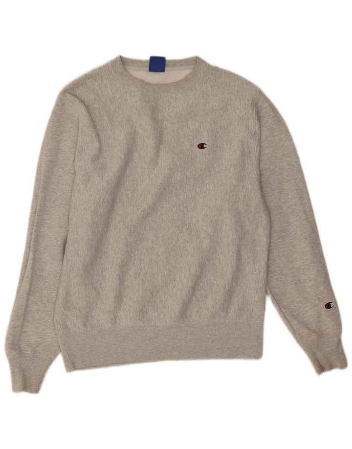 Champion Sweat-Shirt Homme Petit Gris Moucheté Coton