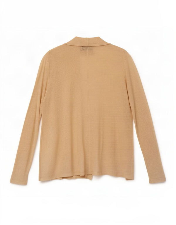 Zara Womens Open Cardigan Top UK 14 Grand Lin Beige
