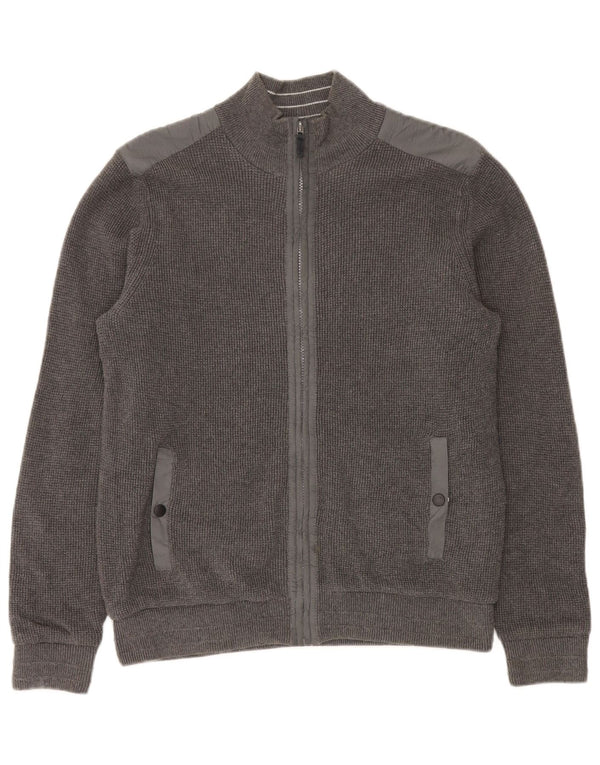 Marks & Spencer Cardigan Blue Harbor Coupe Regular Homme Gris Moyen