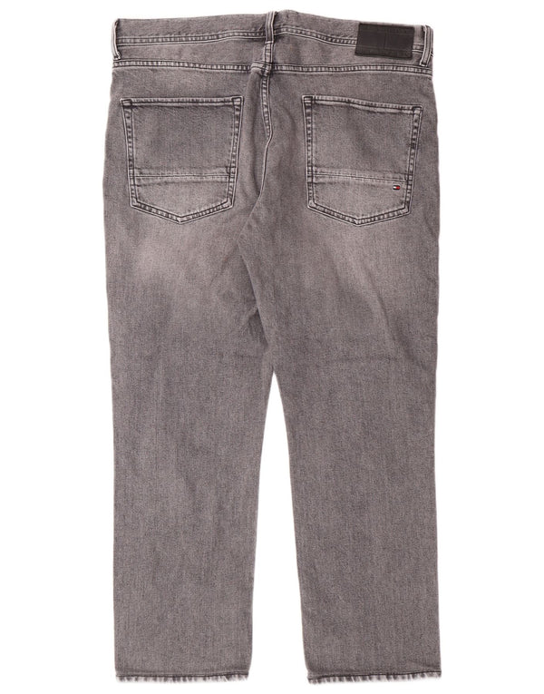 TOMMY HILFIGER Jean Droit Denton Homme W36 L27 Gris