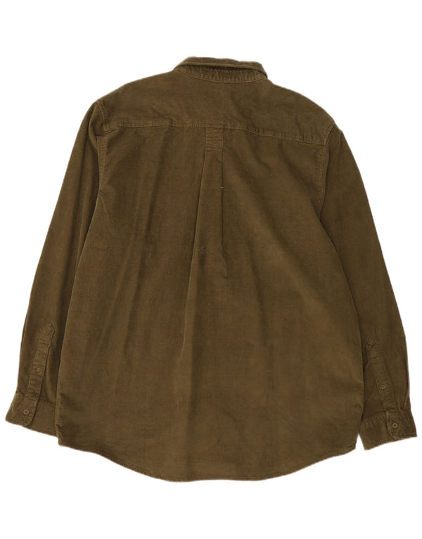 Timberland Chemise Original Fit En Velours Côtelé XL Kaki Coton Homme