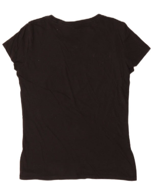 Levi's T-Shirt Graphique Femme UK 6 XS Noir