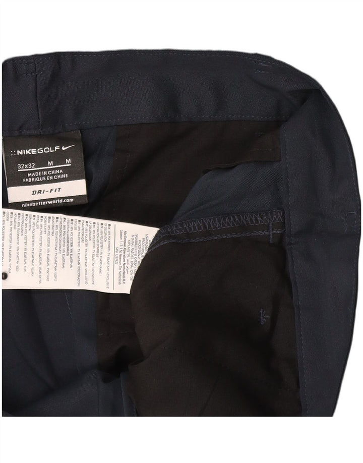 Nike Pantalon chino droit Dri Fit pour homme W32 L32 Bleu marine Polyester