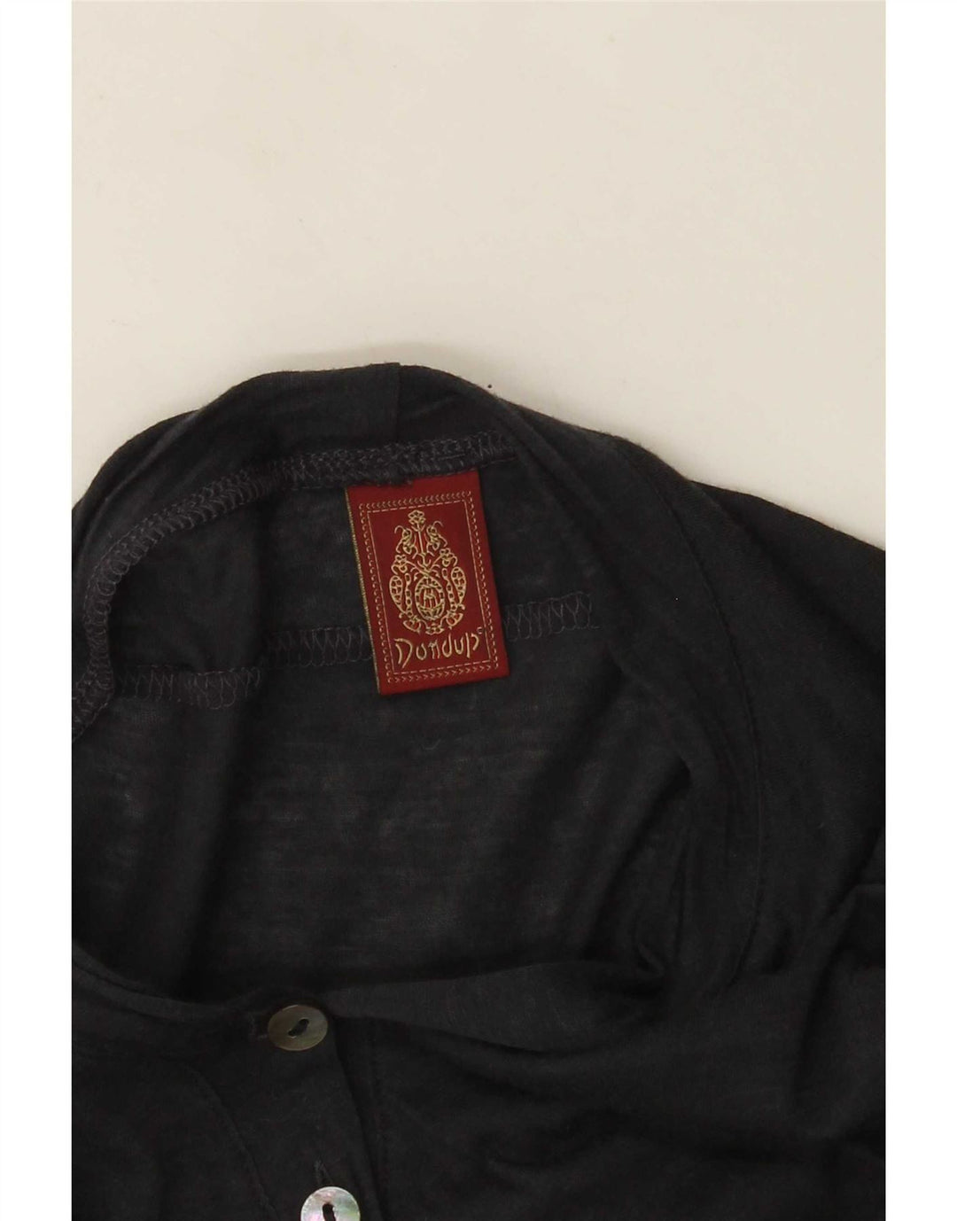 Dondup Haut à manches longues pour femme UK 10 Small Bleu marine