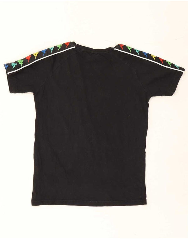Kappa T-Shirt Graphique Garçon 11-12 ans Noir Coton