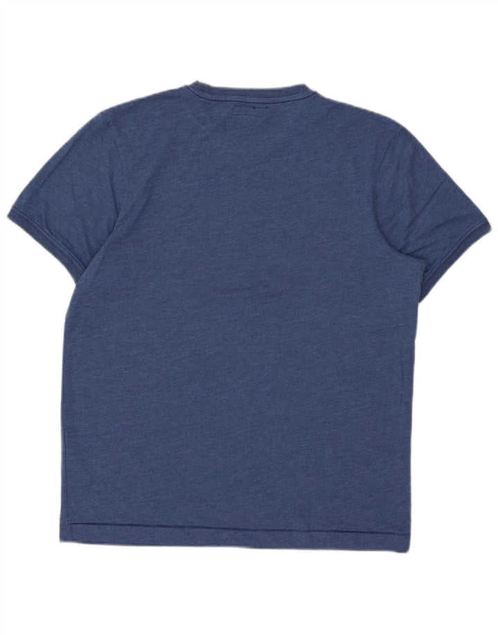 Ted Baker T-Shirt Homme Taille 3 Bleu Moyen Coton