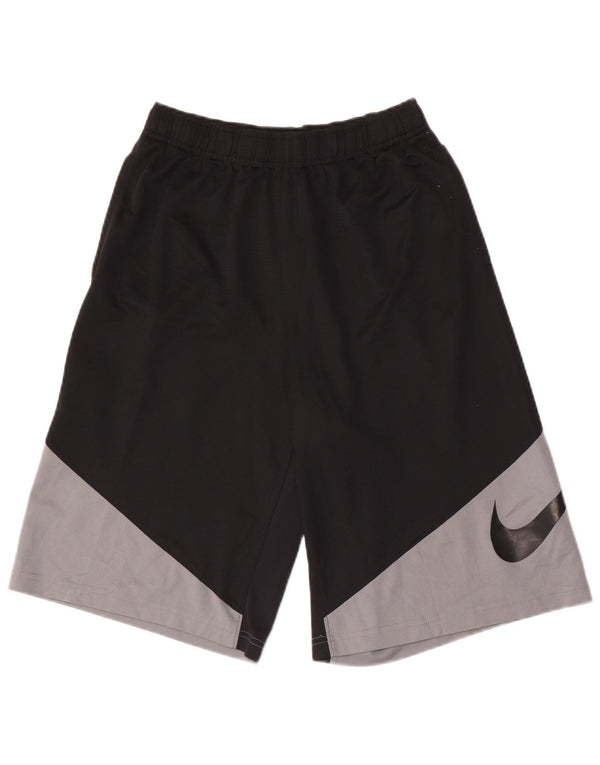 Nike Short de sport Dri Fit Graphic pour garçon 13-14 ans XL Noir Colorblock