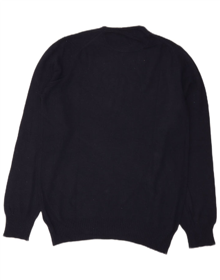 Zara Pull ras du cou pour homme, grand, bleu marine
