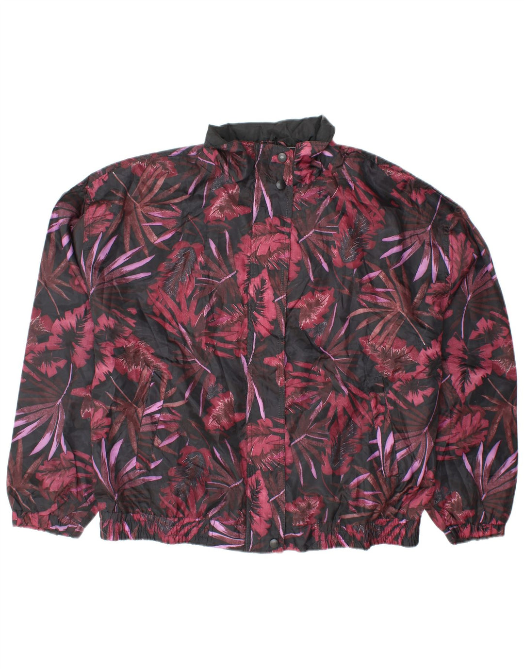 R&R Veste bomber surdimensionnée pour femme UK 14/16 Grand motif floral multicolore