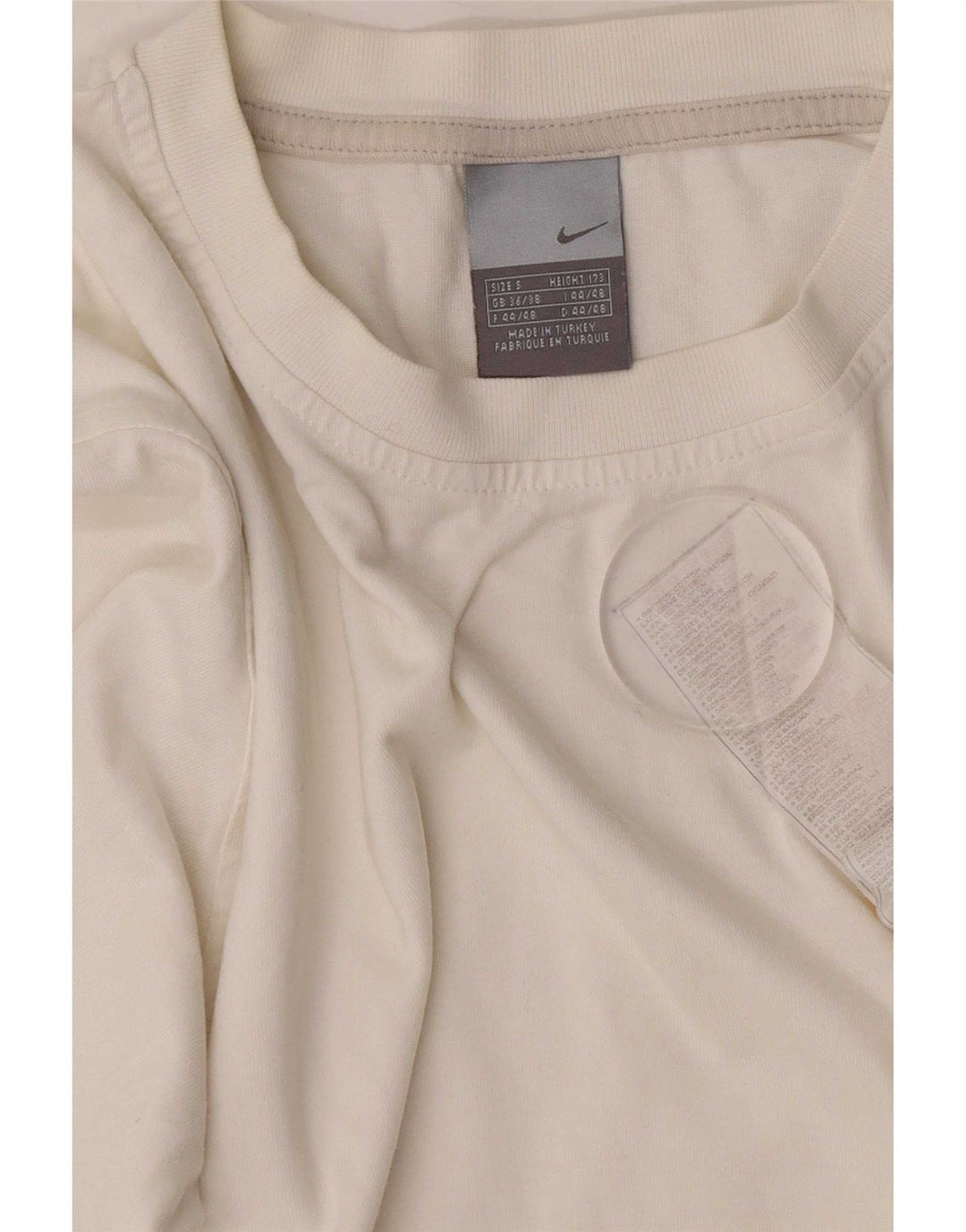 Nike Haut à manches longues pour homme UK 36/38 Petit Blanc Coton