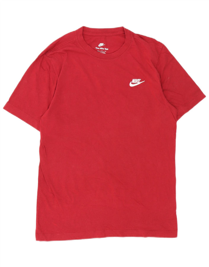 Nike T-shirt pour homme en coton bordeaux Taille S