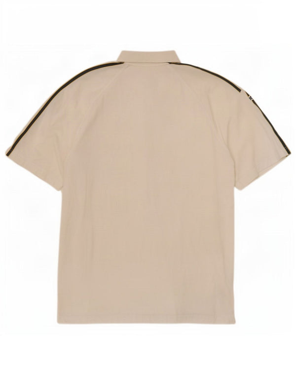 Adidas Polo Homme UK 42/44 Grand Blanc Coton