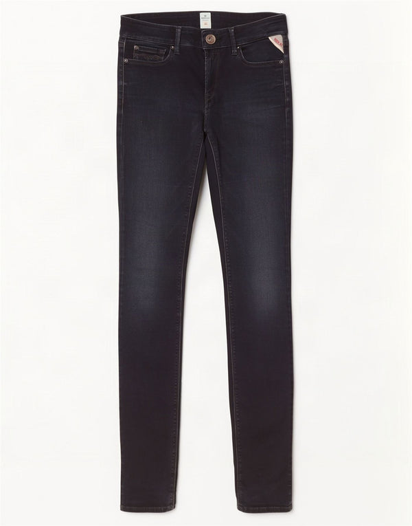 Replay Jean Skinny Luz Femme W29 L34 Bleu Marine Coton
