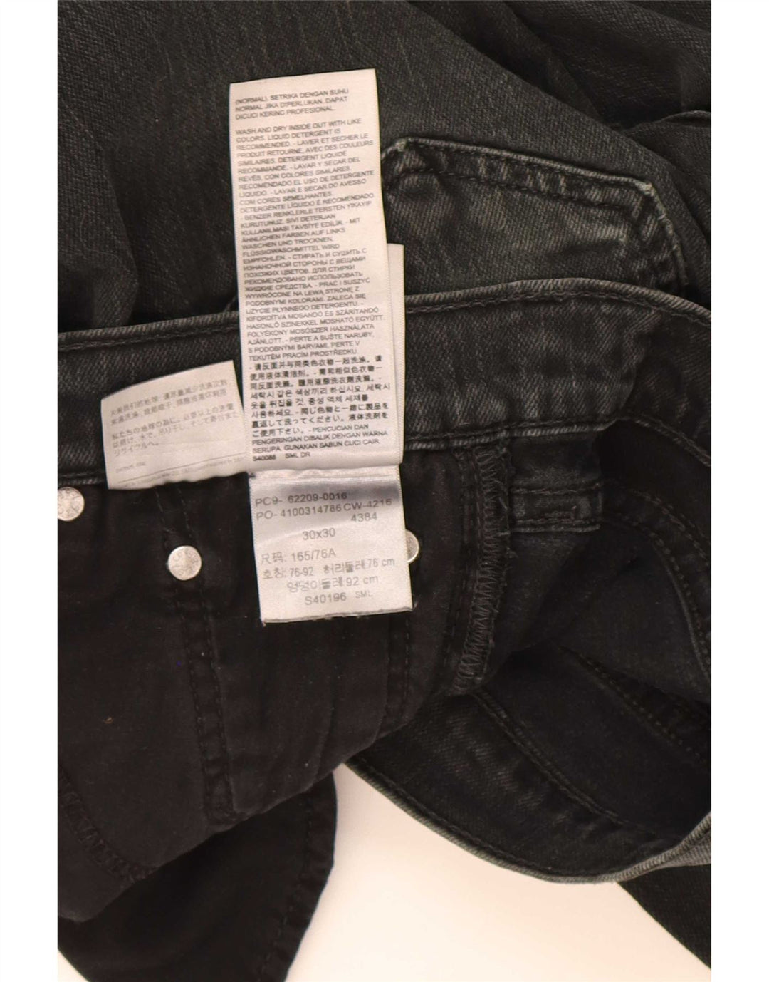 Levi's Jean Slim W30 L30 Homme Noir Coton