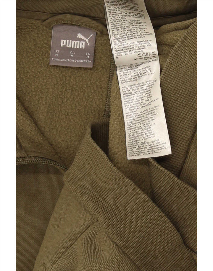 Puma Veste de Survêtement Homme Kaki Moyen Colorblock Cotton