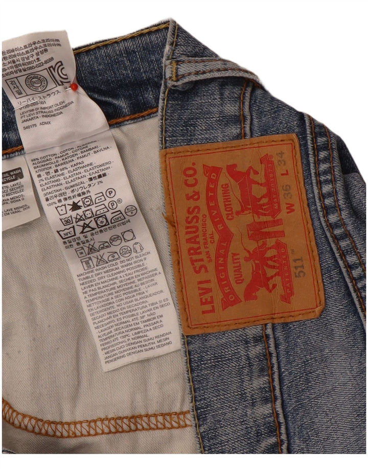 Levi's Jean Slim 511 Homme Bleu W36 L34 Coton