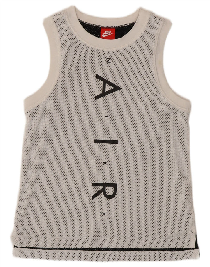 NIKE Débardeur graphique pour garçon 12-13 ans Grand Blanc Polyester
