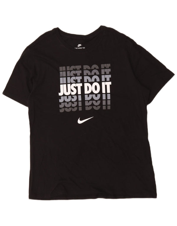 Nike T-shirt graphique pour homme XL en coton noir