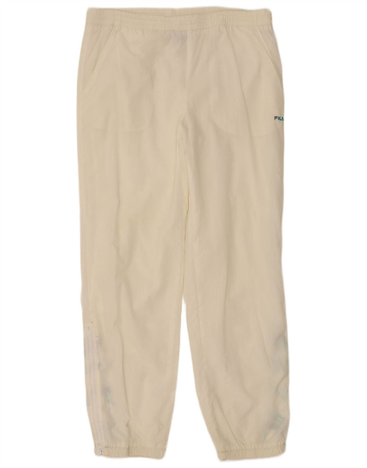 FILA Pantalon de Survêtement Joggers IT 48 Medium Off White Polyamide Homme