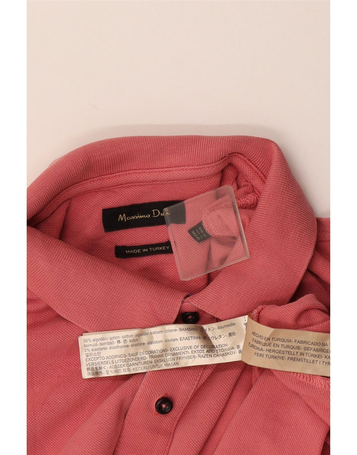 Massimo Dutti Polo Homme XL Rose Coton