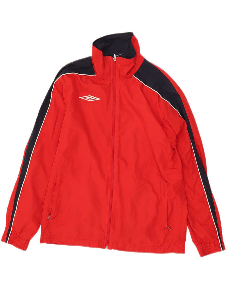 Umbro Veste de Survêtement Graphique Homme Petit Rouge Colorblock Polyester