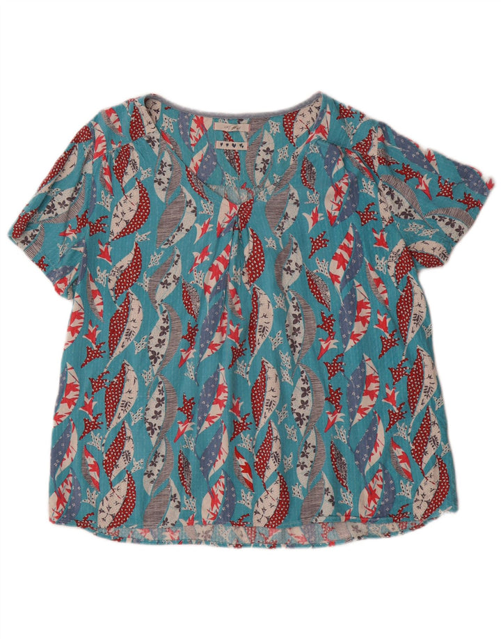 Chemisier White Stuff Femme UK 44 Large Bleu Floral Viscose