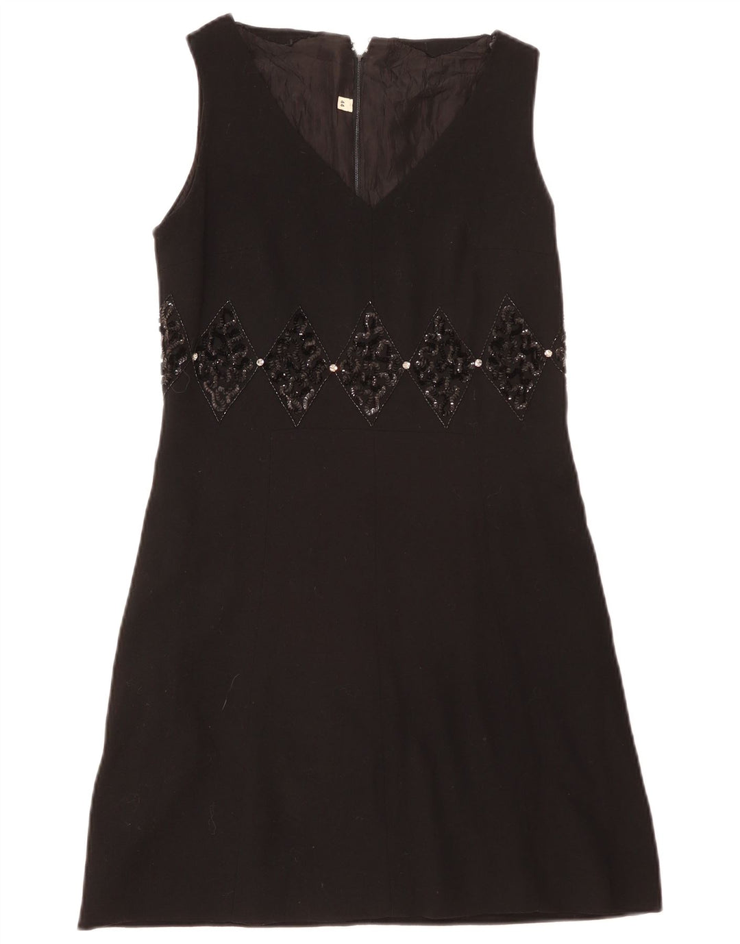 Robe fourreau sans manches femme vintage IT 44 Noir Moyen