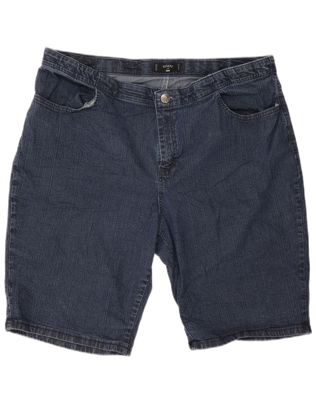 LEE Short en jean Riders pour femme US 18 2XL W40 Bleu marine Coton