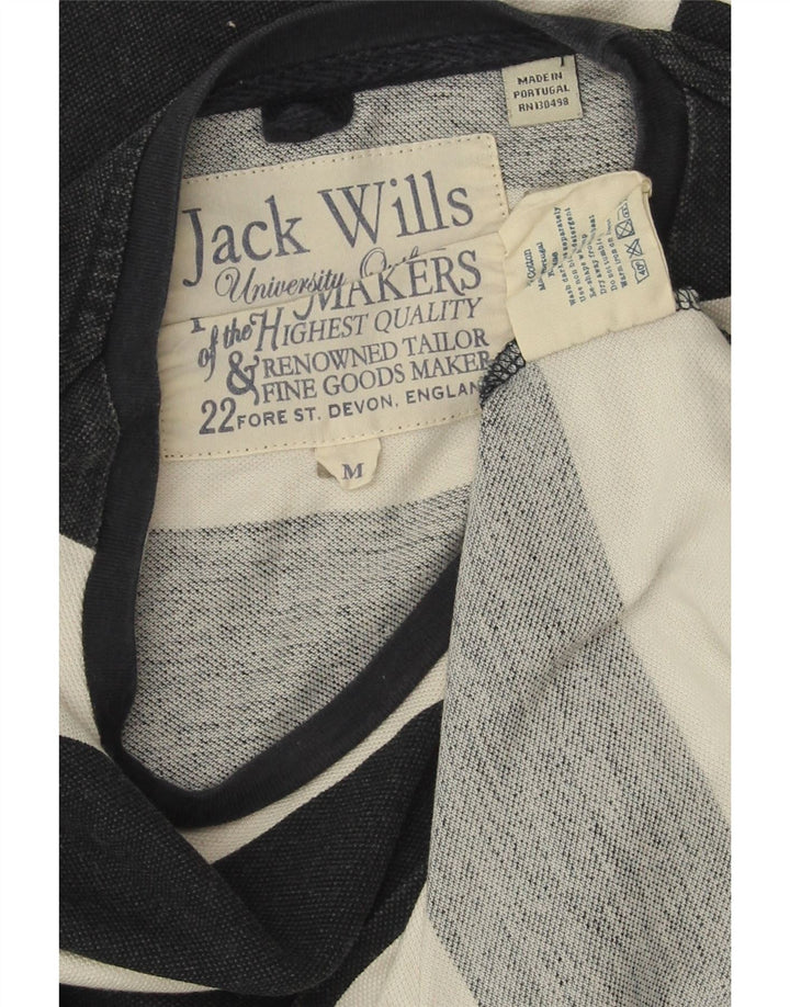 JACK WILLS Haut Homme Manches Longues Coton Rayé Bleu Marine Moyen