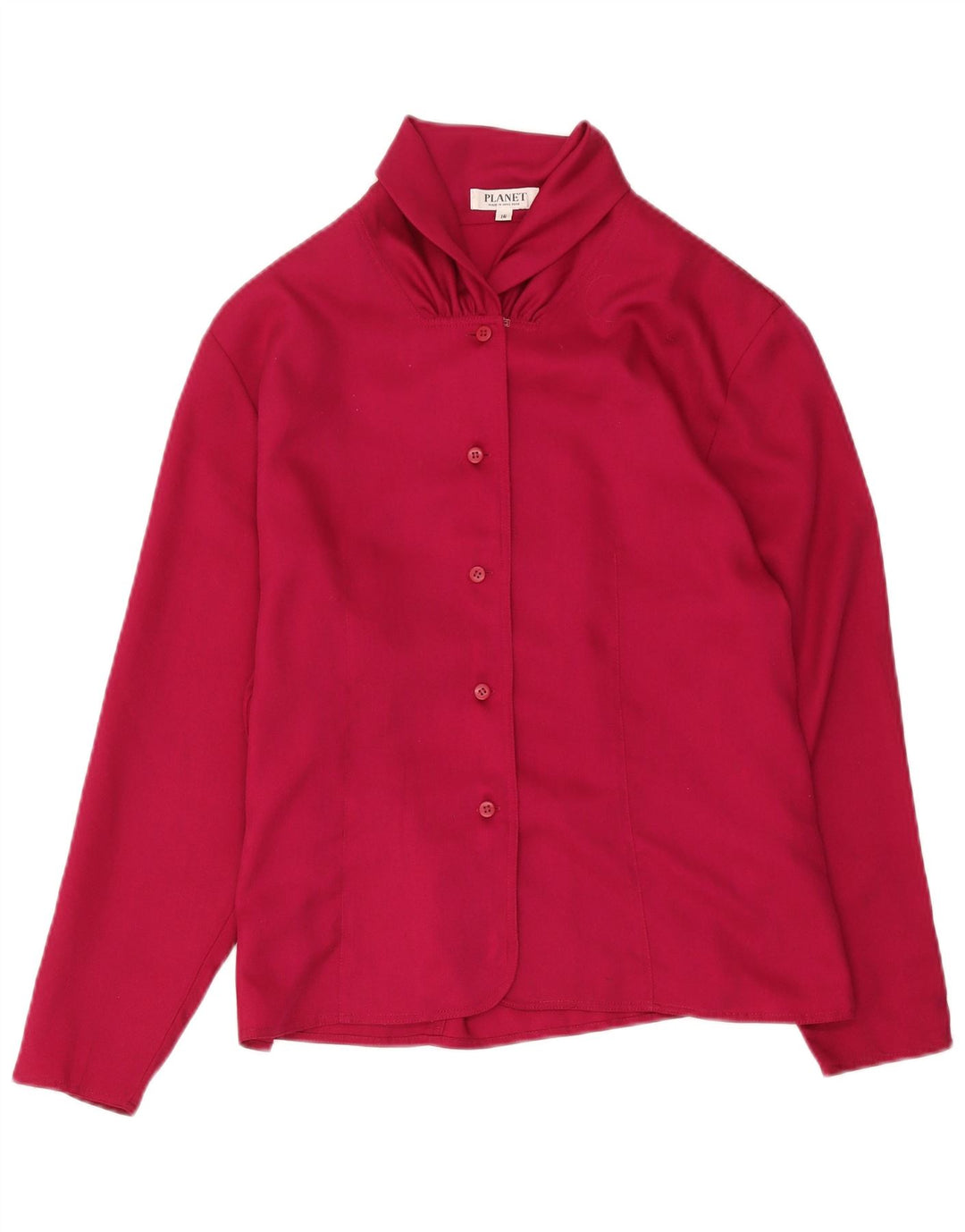 Planet Chemise Chemisier Femme UK 46 Grand Rose Polyester