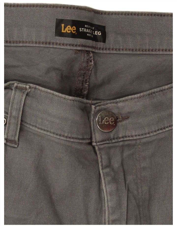 LEE Jean droit taille moyenne pour femme W32 L29 Gris