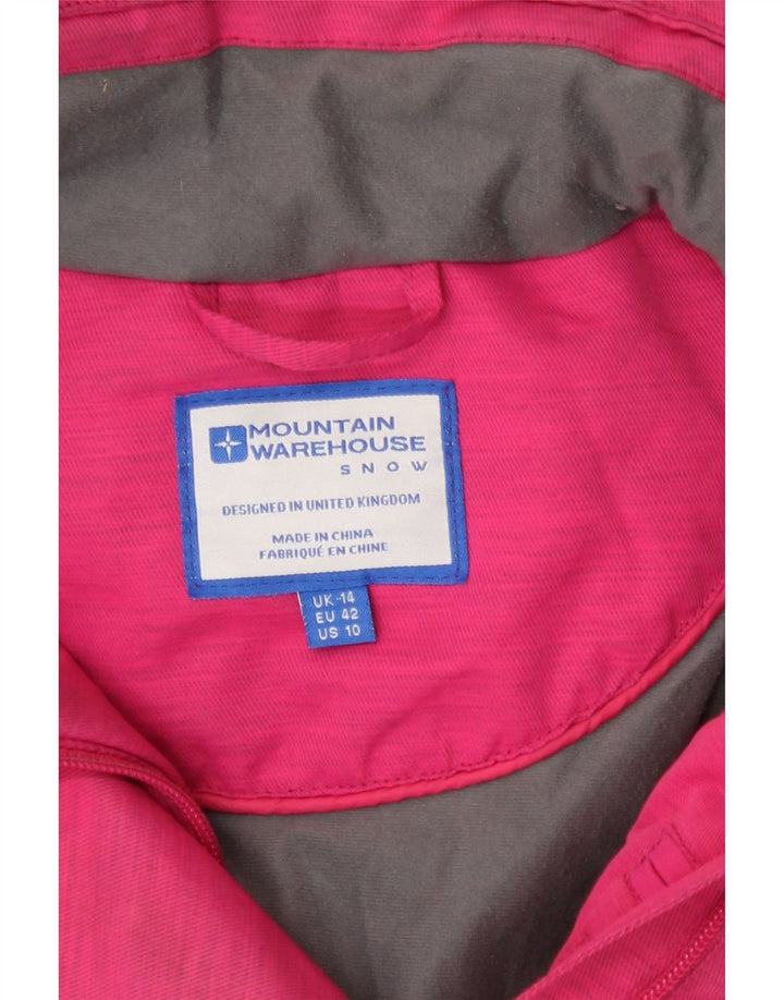 Mountain Warehouse Veste coupe-vent à capuche pour femme UK 14 Large Rose