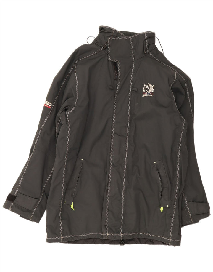 Musto Veste coupe-vent à capuche pour homme UK 40 Large Noir Nylon
