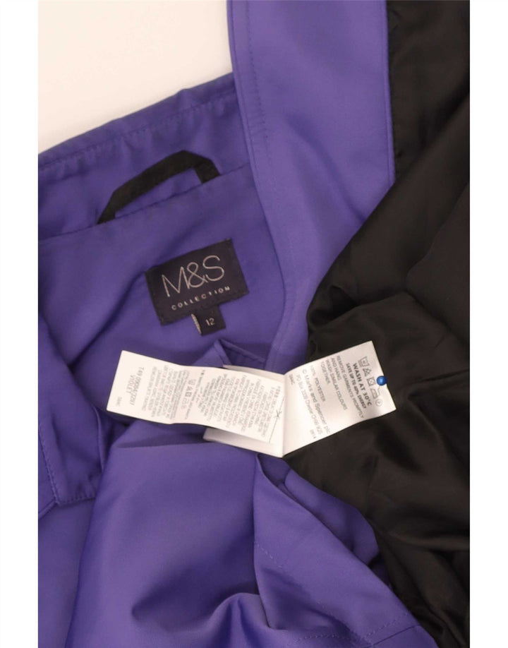 Marks & Spencer Trench-Coat Femme UK 12 Violet Moyen Polyester