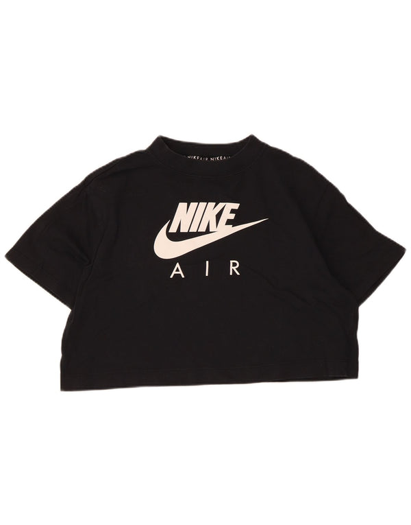 Nike T-shirt court surdimensionné pour femme UK 6 XS Noir