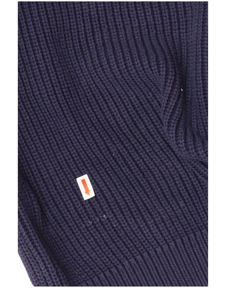 LACOSTE Hommes Classic Fit Crew Neck Jumper Pull Taille 5 Grand Bleu Marine