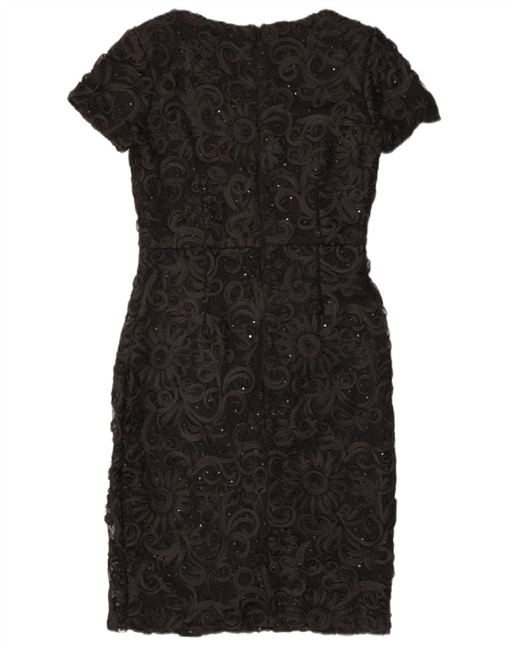 PHASE EIGHT Robe fourreau pour femme UK 10 Petit Noir Floral Polyester
