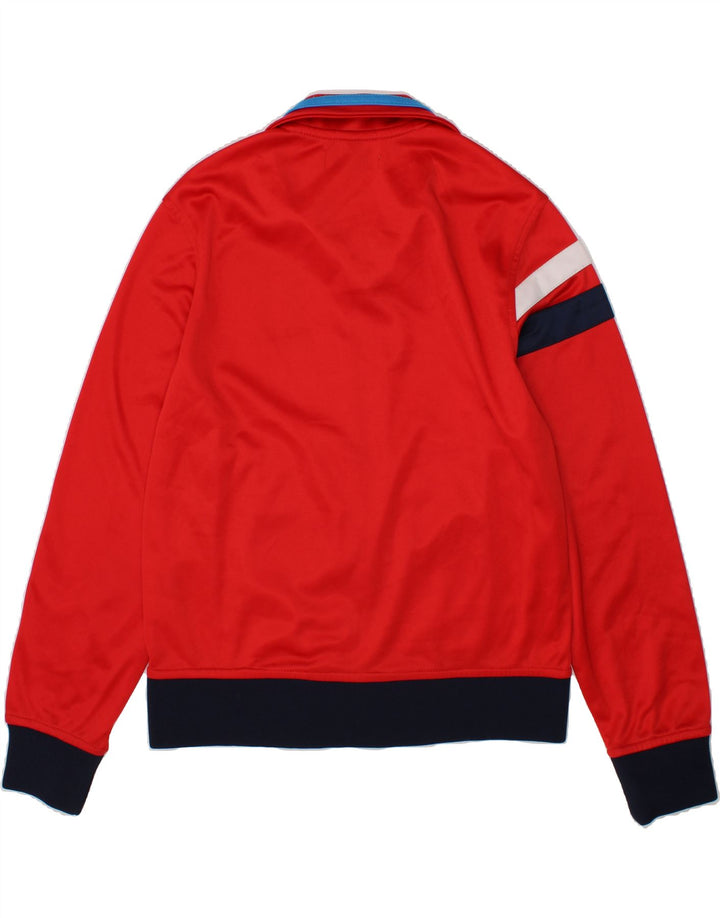 DIADORA Boys Graphic Tracksuit Top Jacket 9-10 Years Large  Red Polyester Vintage Diadora and Second-Hand Diadora from Messina Hembry 