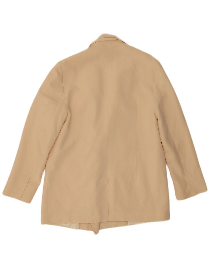 Zara Veste blazer croisée coupe ample pour femme UK 14 Beige moyen