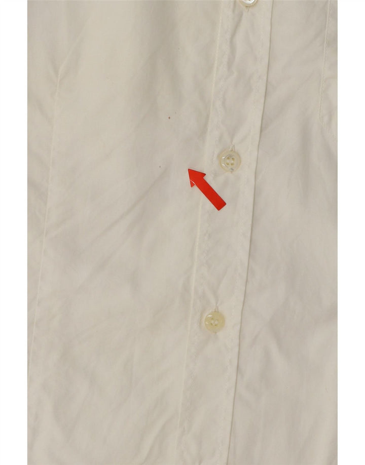 ICEBERG Mens Short Sleeve Shirt Large White Cotton Vintage Iceberg and Second-Hand Iceberg from Messina Hembry 