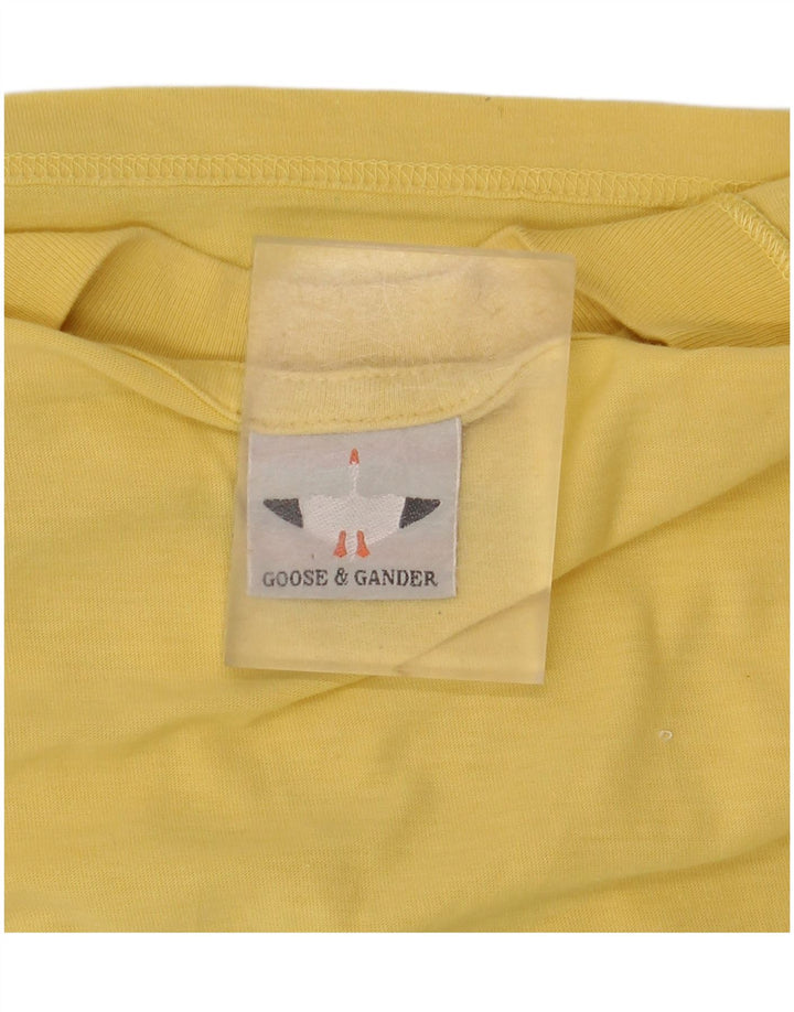 GOOSE & GANDER T-Shirt Graphique Homme Jaune Moyen Coton