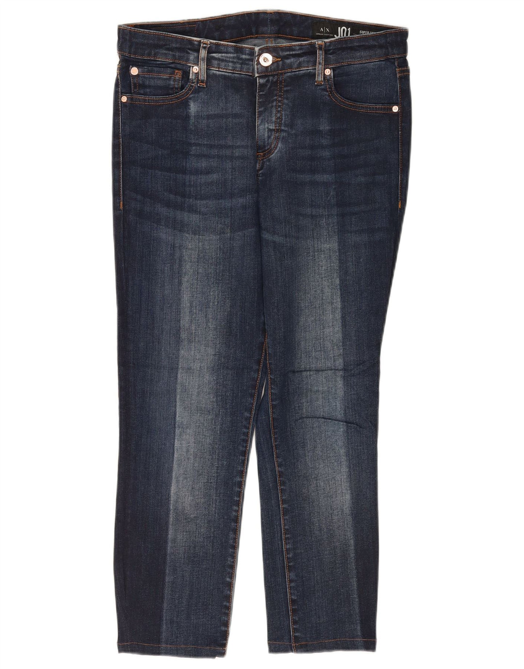 ARMANI EXCHANGE Jean J01 Crop Super Skinny Femme W29 L23 Bleu Marine