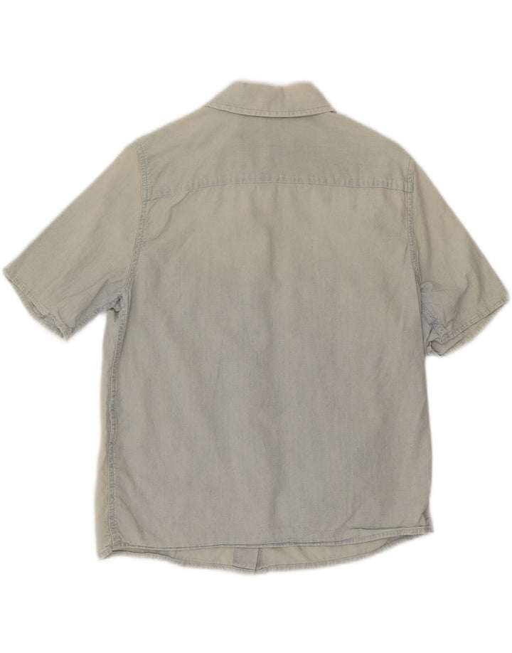 LEVI'S Womens Short Sleeve Shirt UK 10 Small Blue Vintage Levi's and Second-Hand Levi's from Messina Hembry 