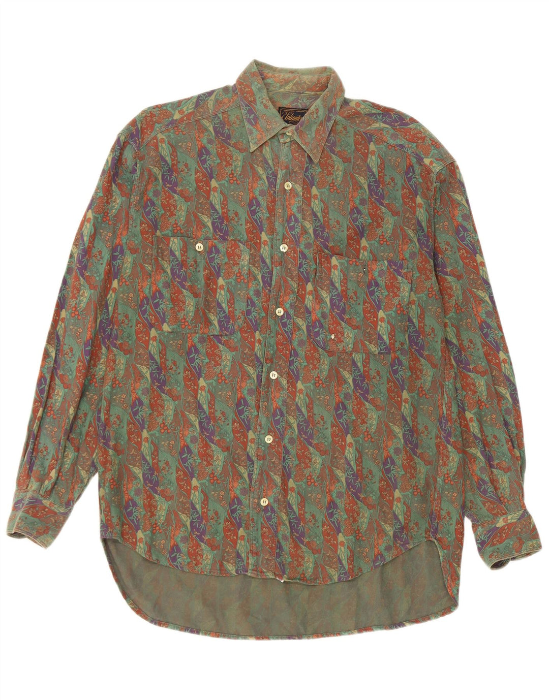 Chemise Homme Unlimited Petit Kaki Floral Coton