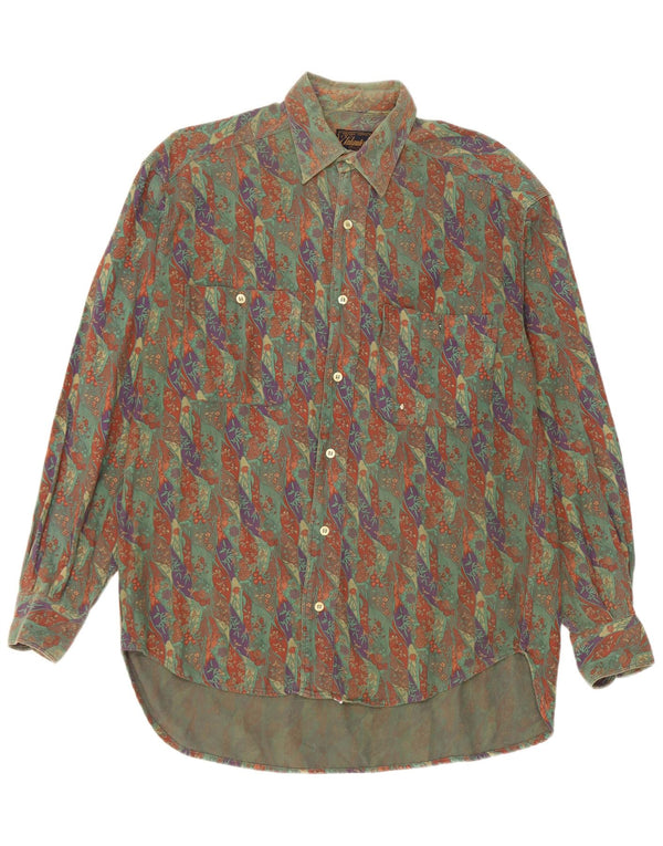 Chemise Homme Unlimited Petit Kaki Floral Coton